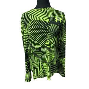 Under Armour Men's Shirt - Neon Green and Black